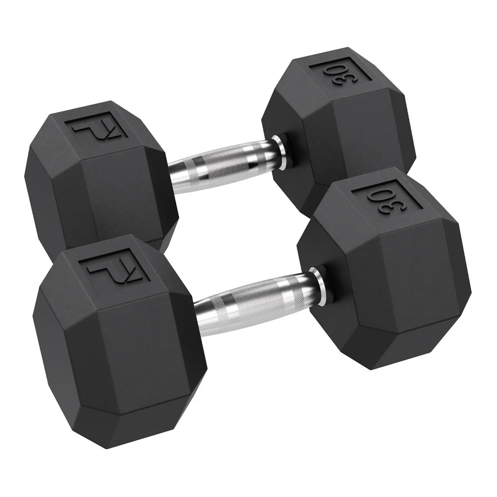 🥇 Rubber Hex Dumbbell Pairs