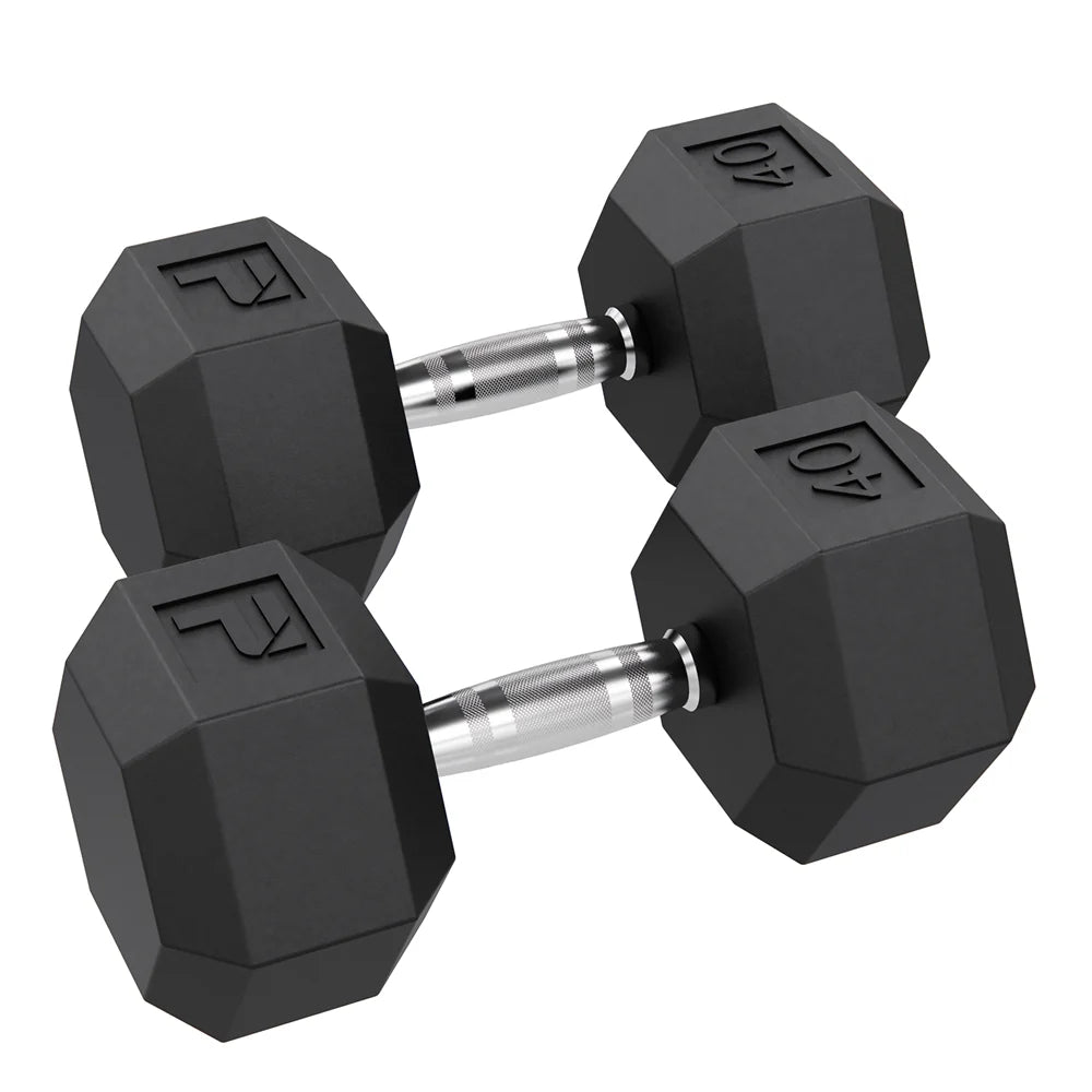 🥇 Rubber Hex Dumbbell Pairs