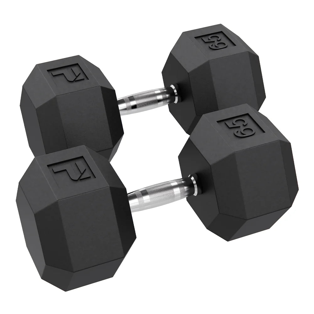 🥇 Rubber Hex Dumbbell Pairs