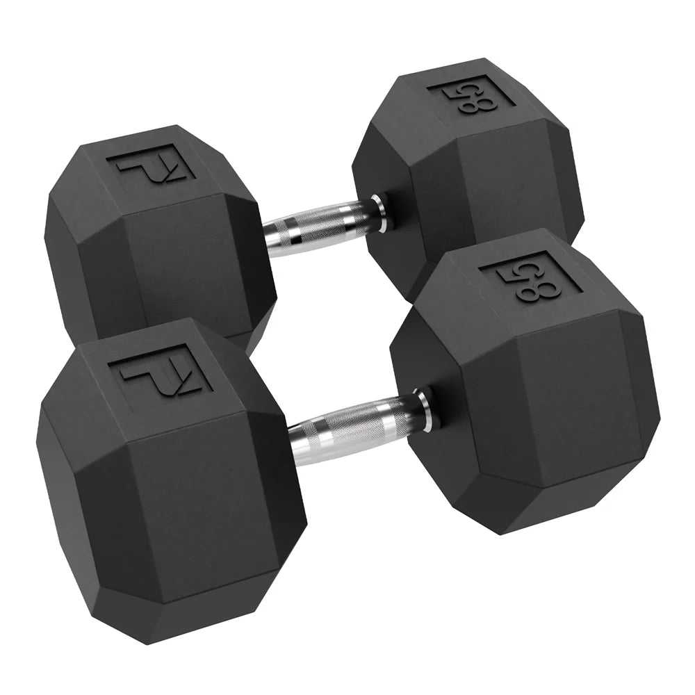 🥇 Rubber Hex Dumbbell Pairs