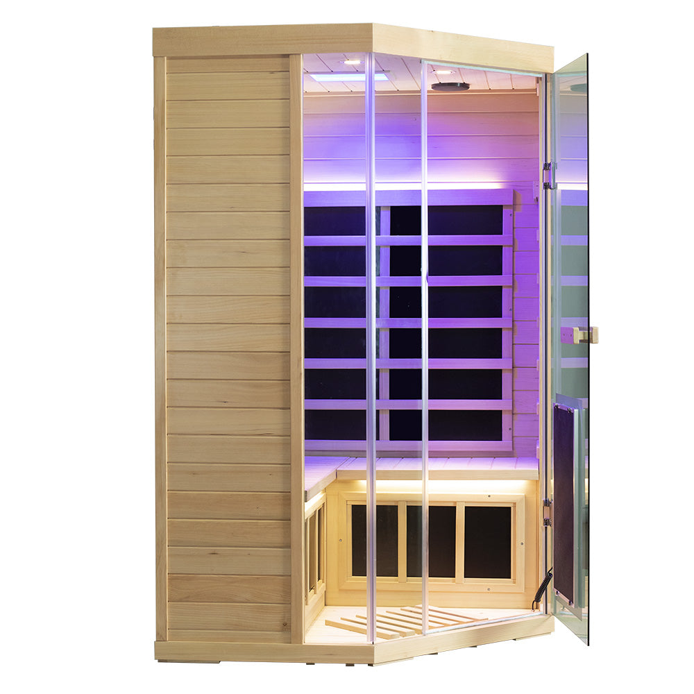 GMSH07 Full-Spectrum Infrared Corner Sauna Free shipping
