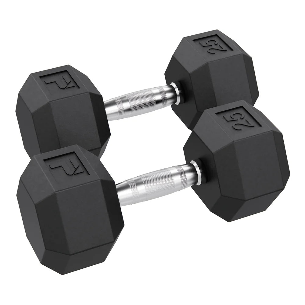🥇 Rubber Hex Dumbbell Pairs