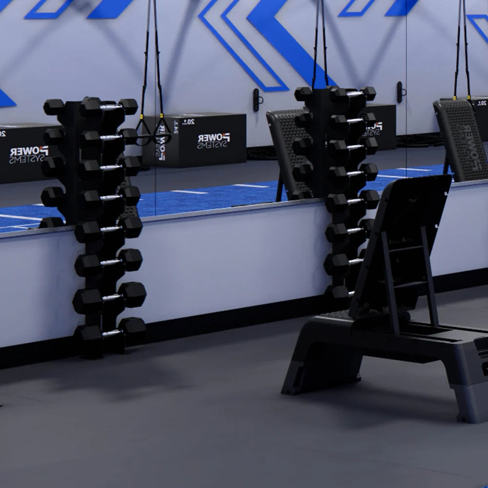 🥇 Rubber Hex Dumbbell Pairs
