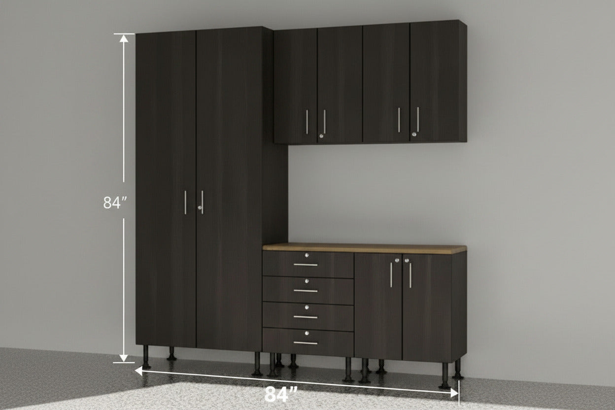 GM-Atlas Premium Garage Cabinets- 6 pc -Frozen Carbon