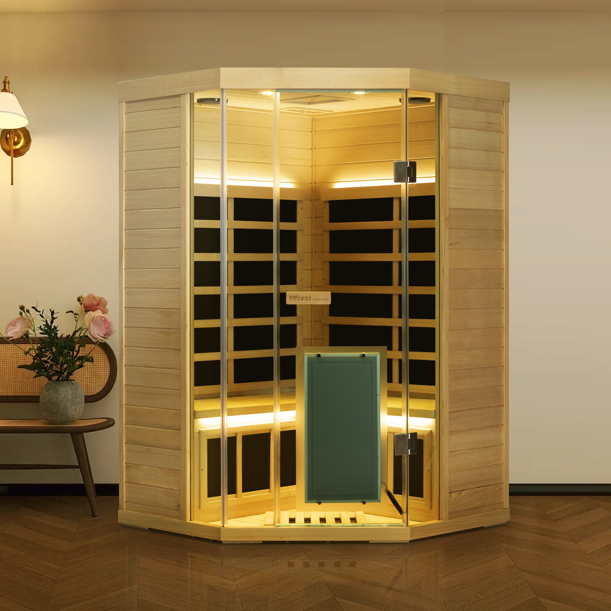 GMSH07 Full-Spectrum Infrared Corner Sauna Free shipping