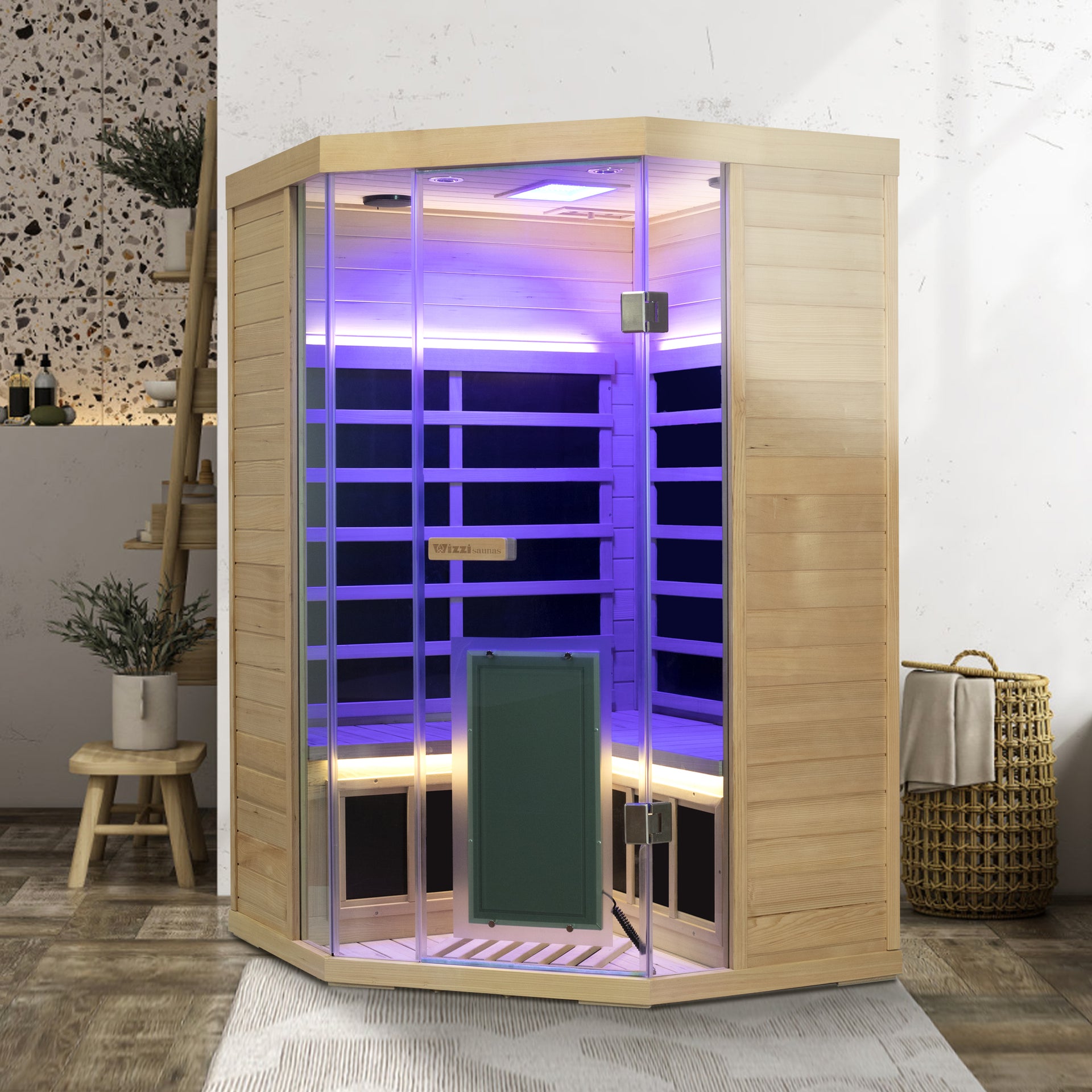 GMSH07 Full-Spectrum Infrared Corner Sauna Free shipping