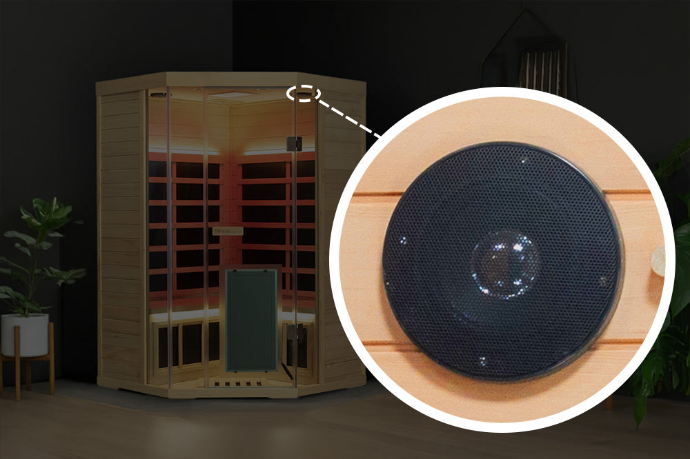 GMSH07 Full-Spectrum Infrared Corner Sauna Free shipping