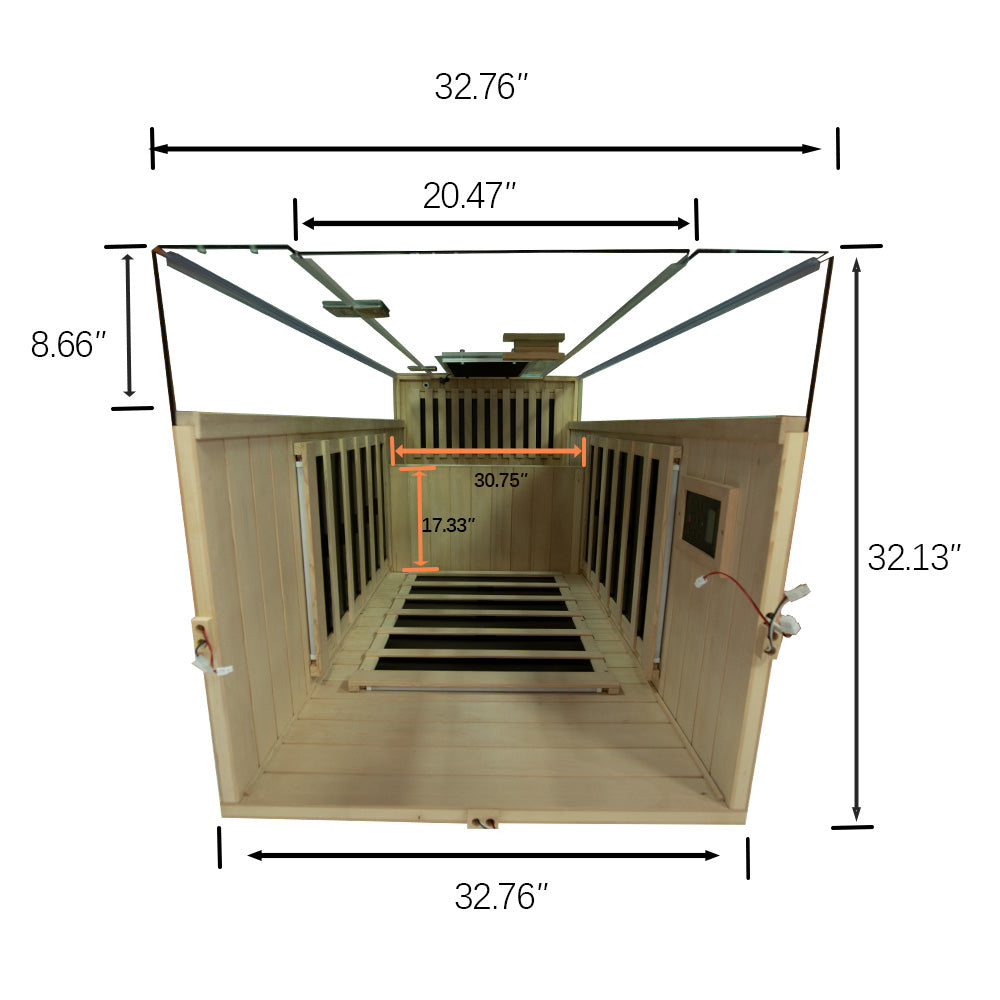GMSH01 Full-Spectrum Infrared Sauna. Free Shipping