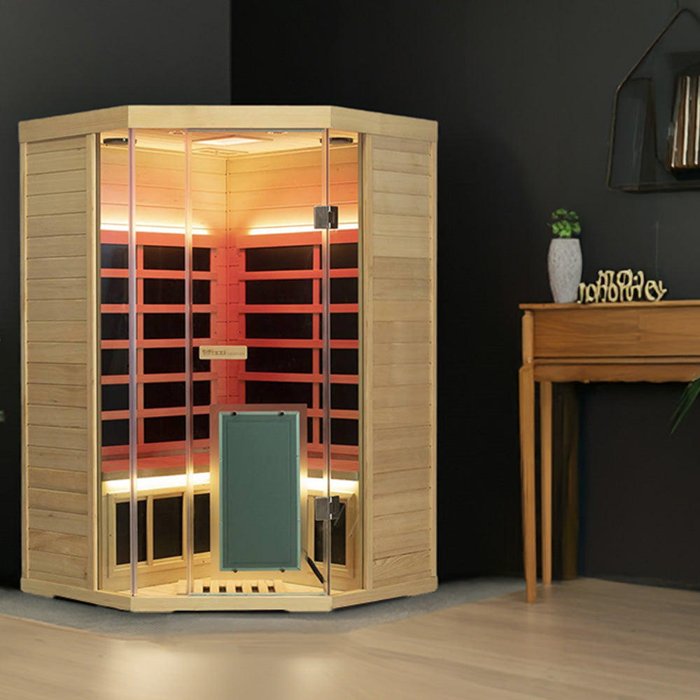 GMSH07 Full-Spectrum Infrared Corner Sauna Free shipping