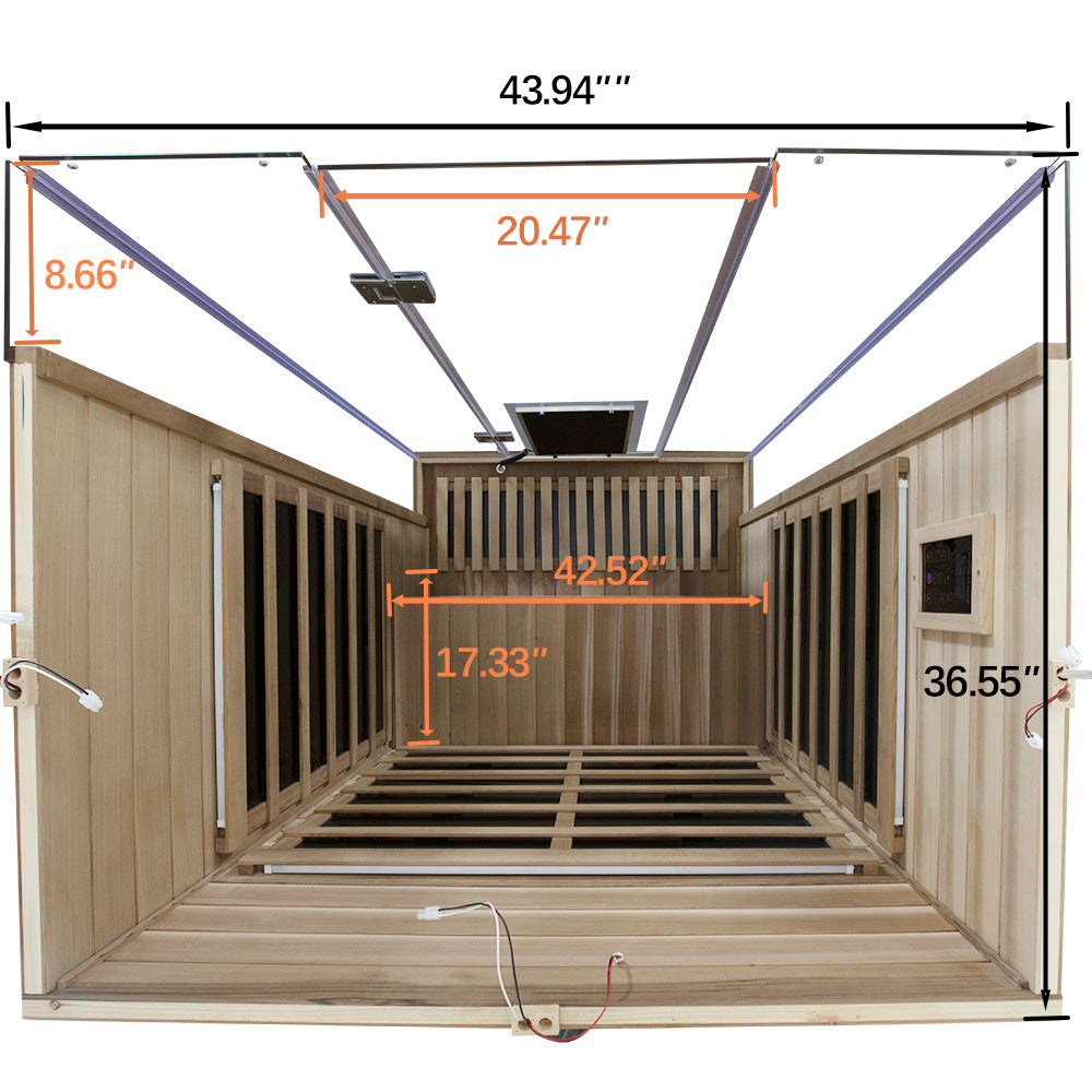 GMSR02 Full-Spectrum Infrared Sauna. Free Shipping