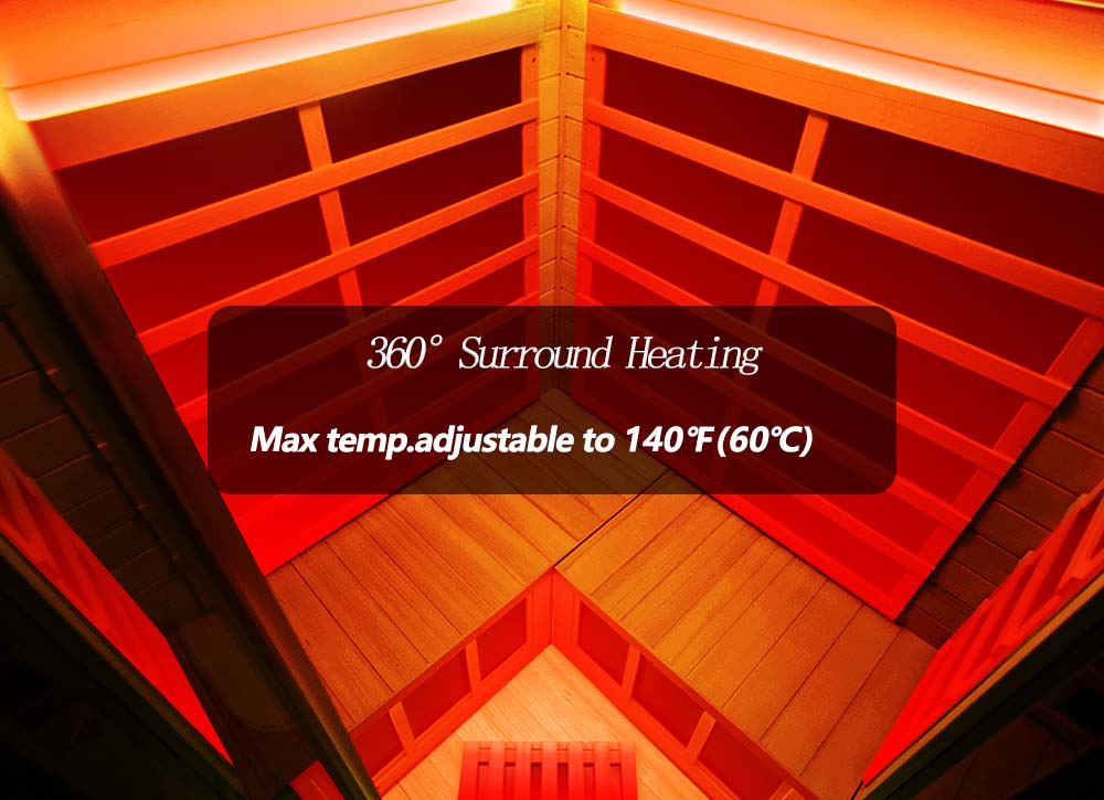 GMSH07 Full-Spectrum Infrared Corner Sauna Free shipping