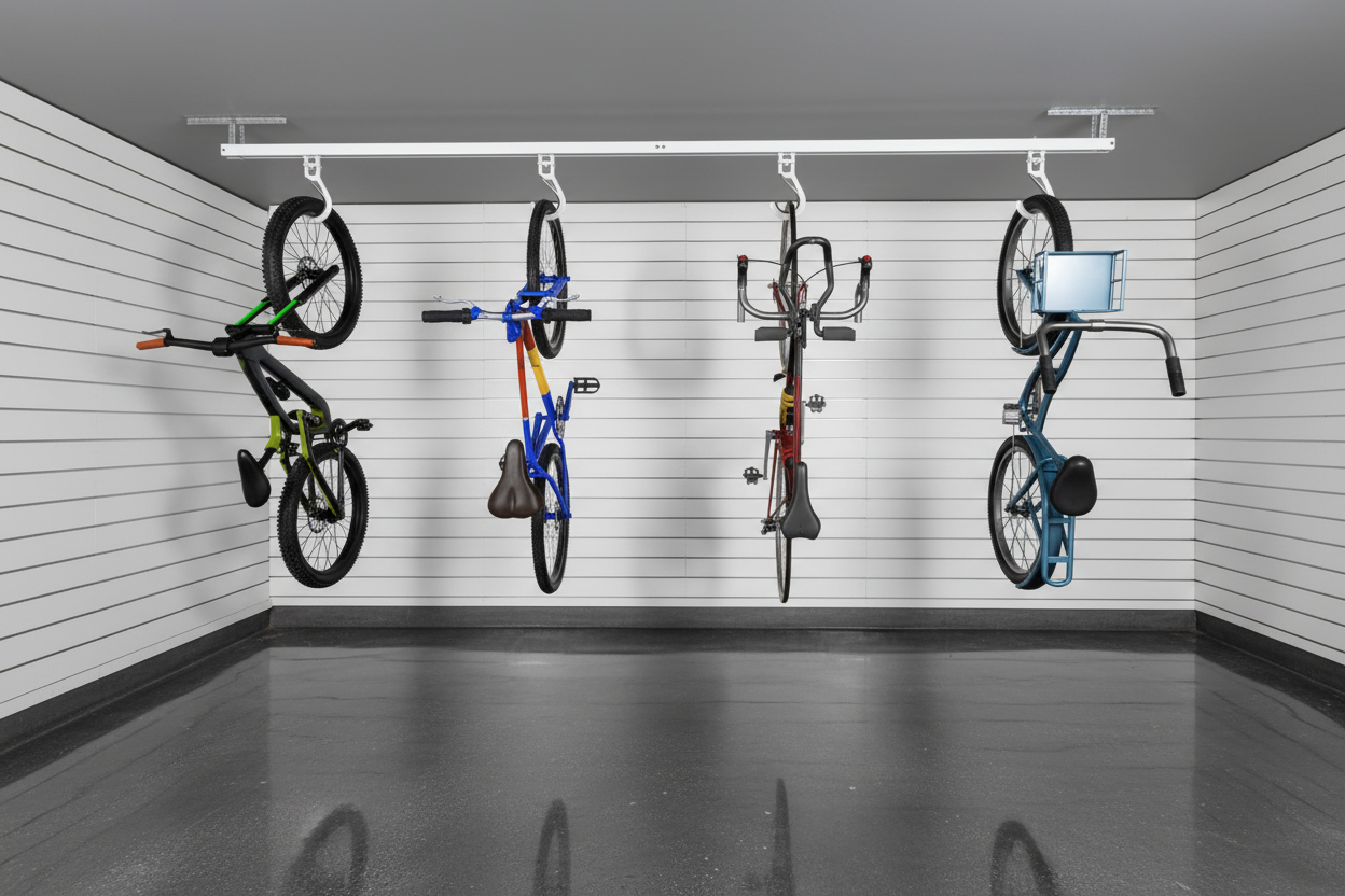 EZ overhead bike storage rack - 11-foot ceiling