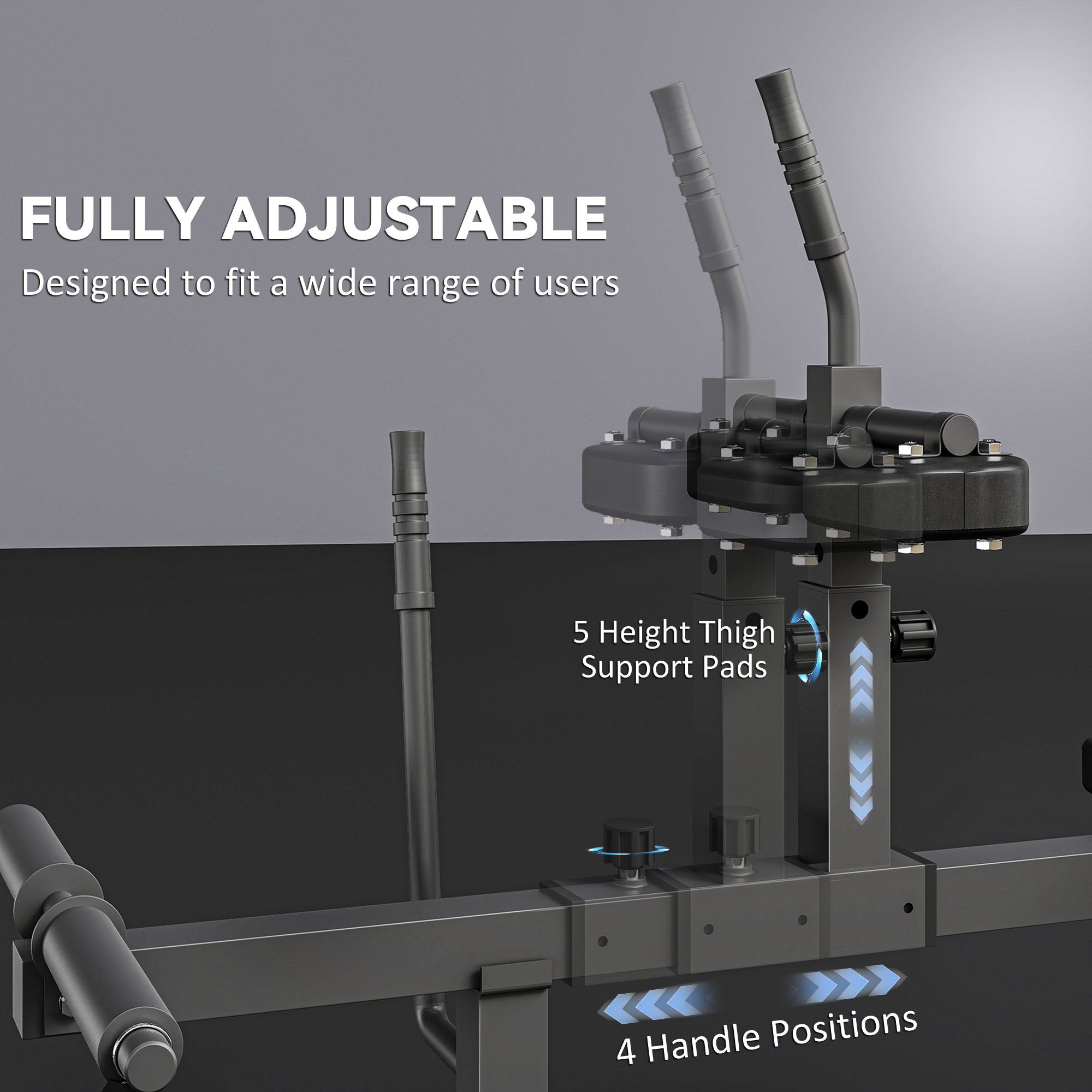 🥈 Adjustable Steel Seated Calf Raise, Black
