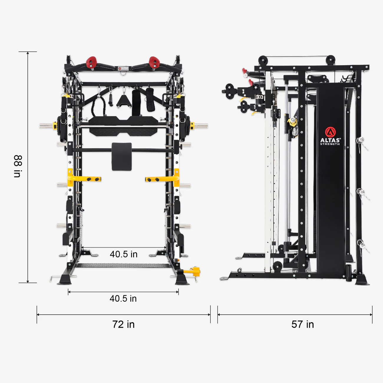 🥇 Stack Strength Trainer Home Gym with Pulley System GM-AL-3087B