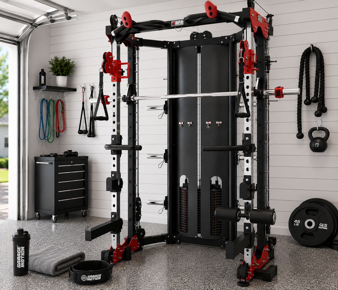 🥇 Light-commercial Folding Smith Machine.          GM-AL-3107