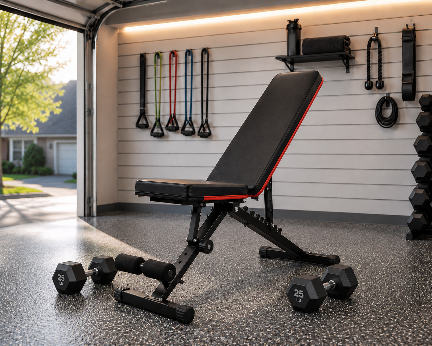 🥈 Adjustable Fitness Bench. FREE SHIPPING. 72 adjustable positions