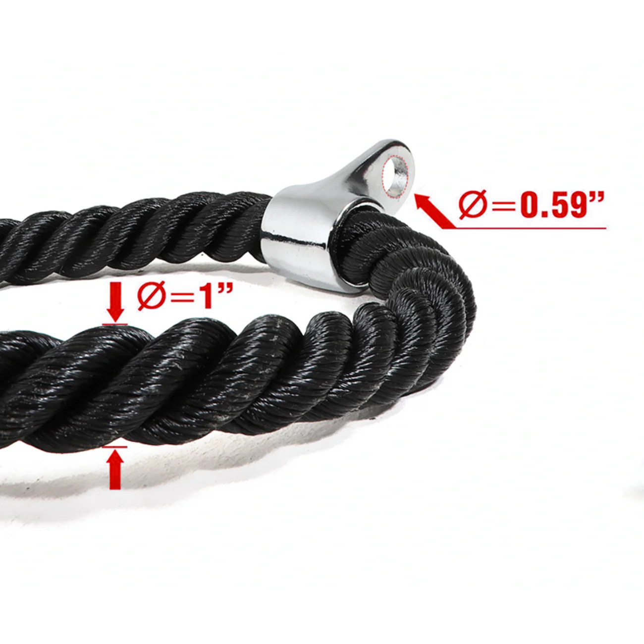 🥇 Home Gym Accessories GM-AL-A26 Triceps Rope Heavy duty Nylon
