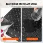 Garage Floor Mat, 204.72 x 43.31 inch PVC 123 sq ft  Garage Flooring Roll,black