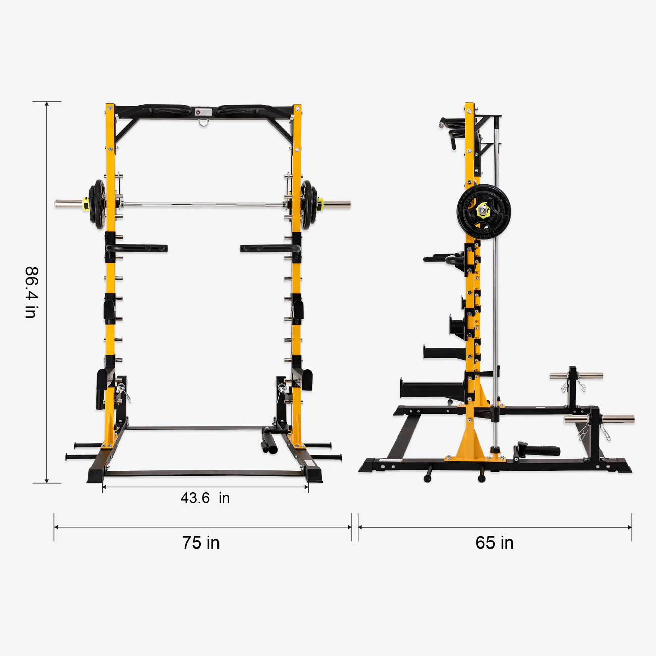 🥇 Light-commercial Equipment Half-Smith Rack GM-AL-3035