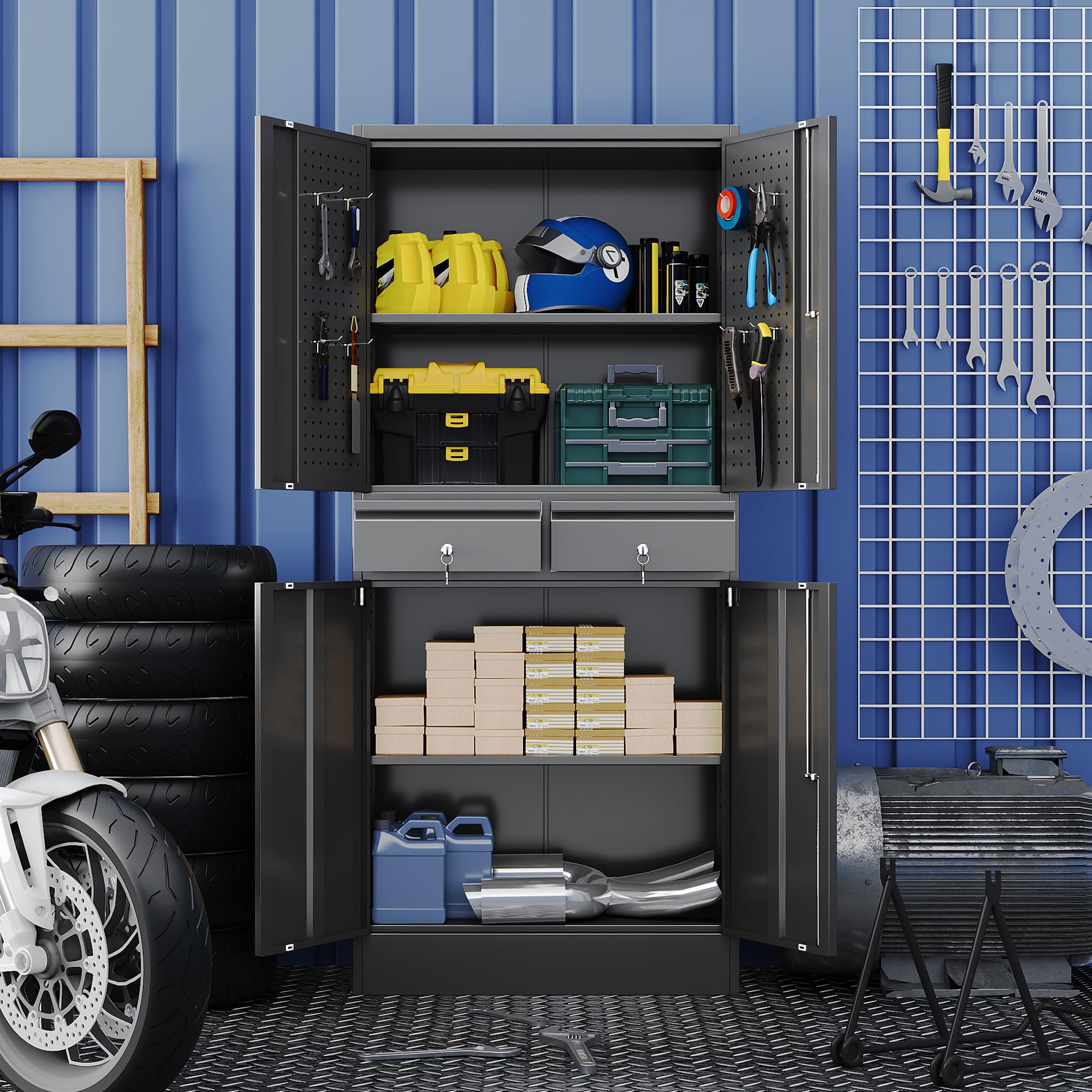 metal storage cabinet