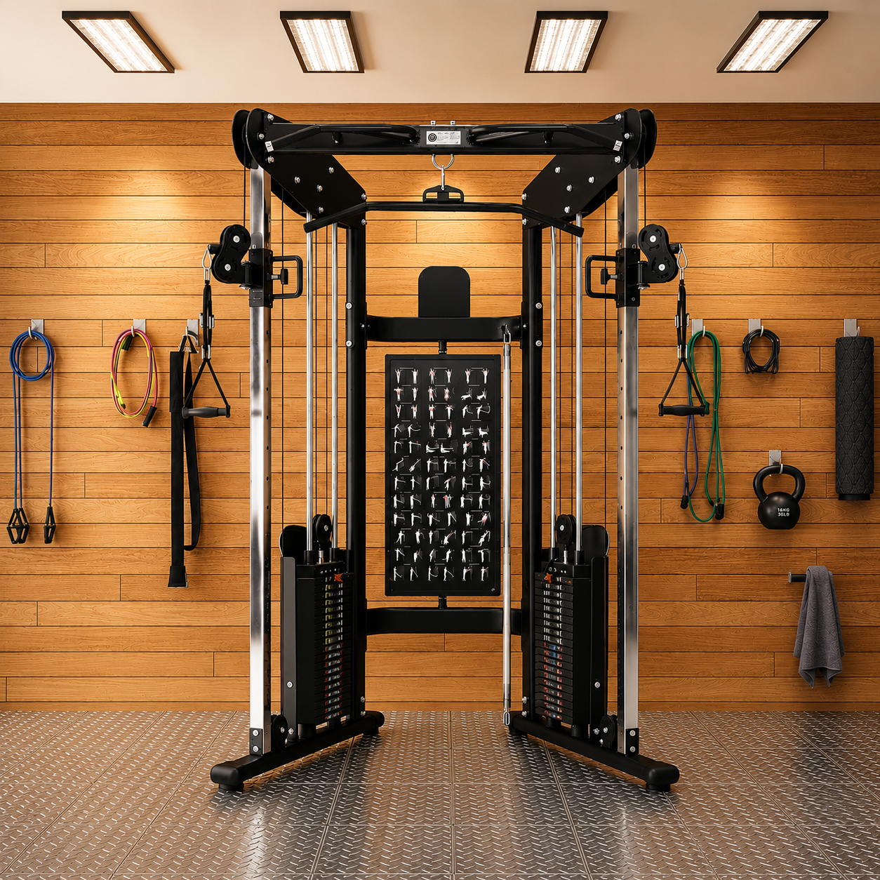 🥇 Function Trainer With 200 lbs Weight Stack GM-AL-3073