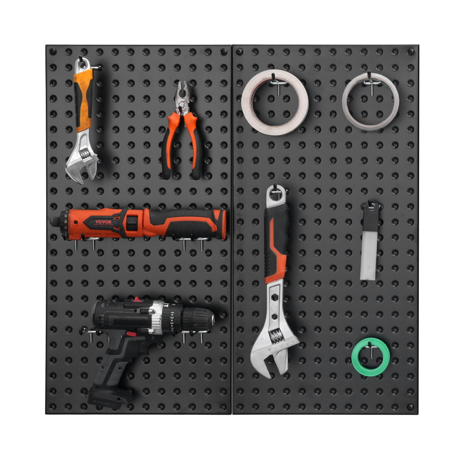 Metal Pegboard Panels, 24" X 12" Pegboard, 2 Panels, Heavy Duty