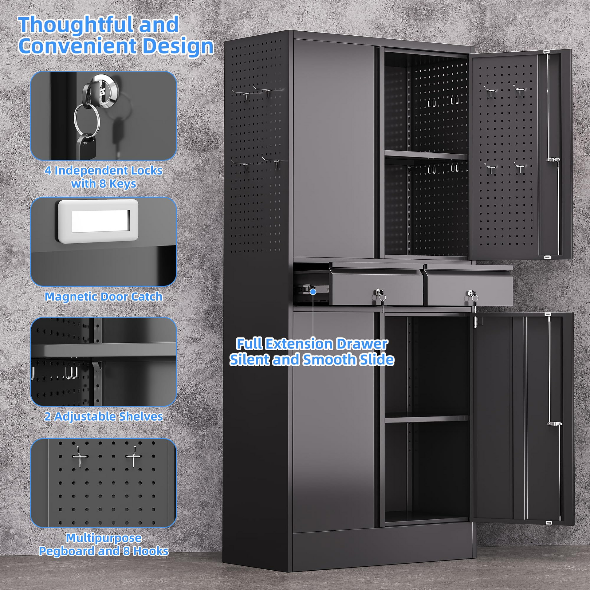 metal storage cabinet