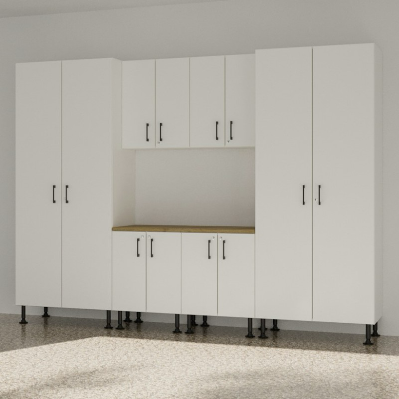 GM-Atlas Premium Garage Cabinets - 7pc - Classic White