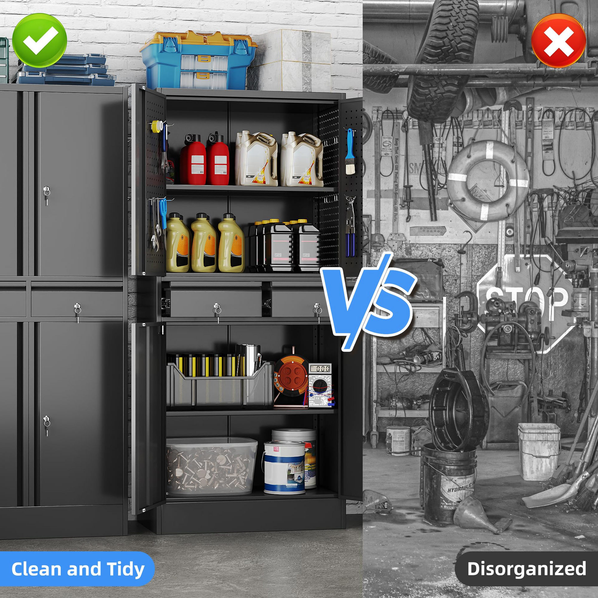 metal storage cabinet