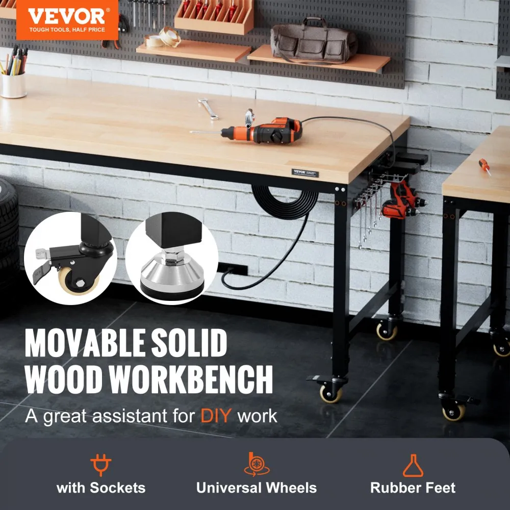 LARGE - Adjustable Workbench, 72" L X 25" W  Free Shipping