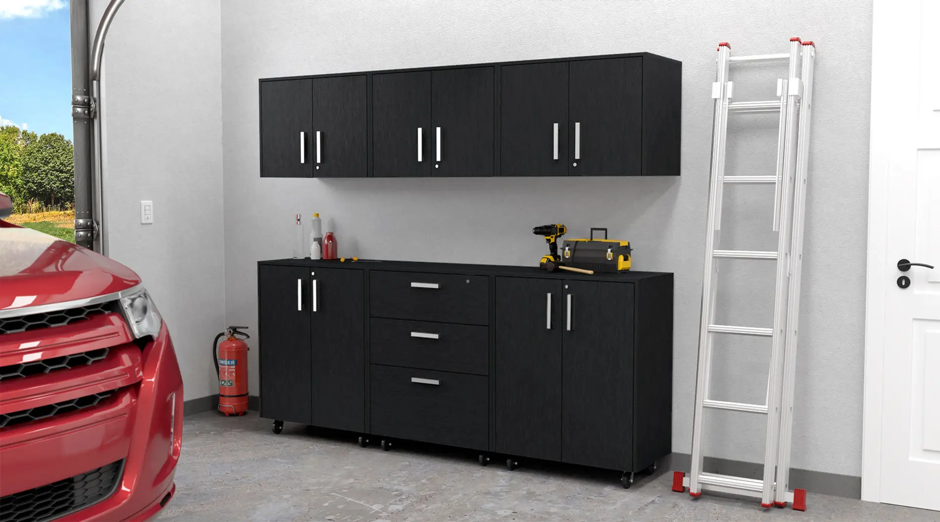 G&M 6 pc Garage Cabinet unit