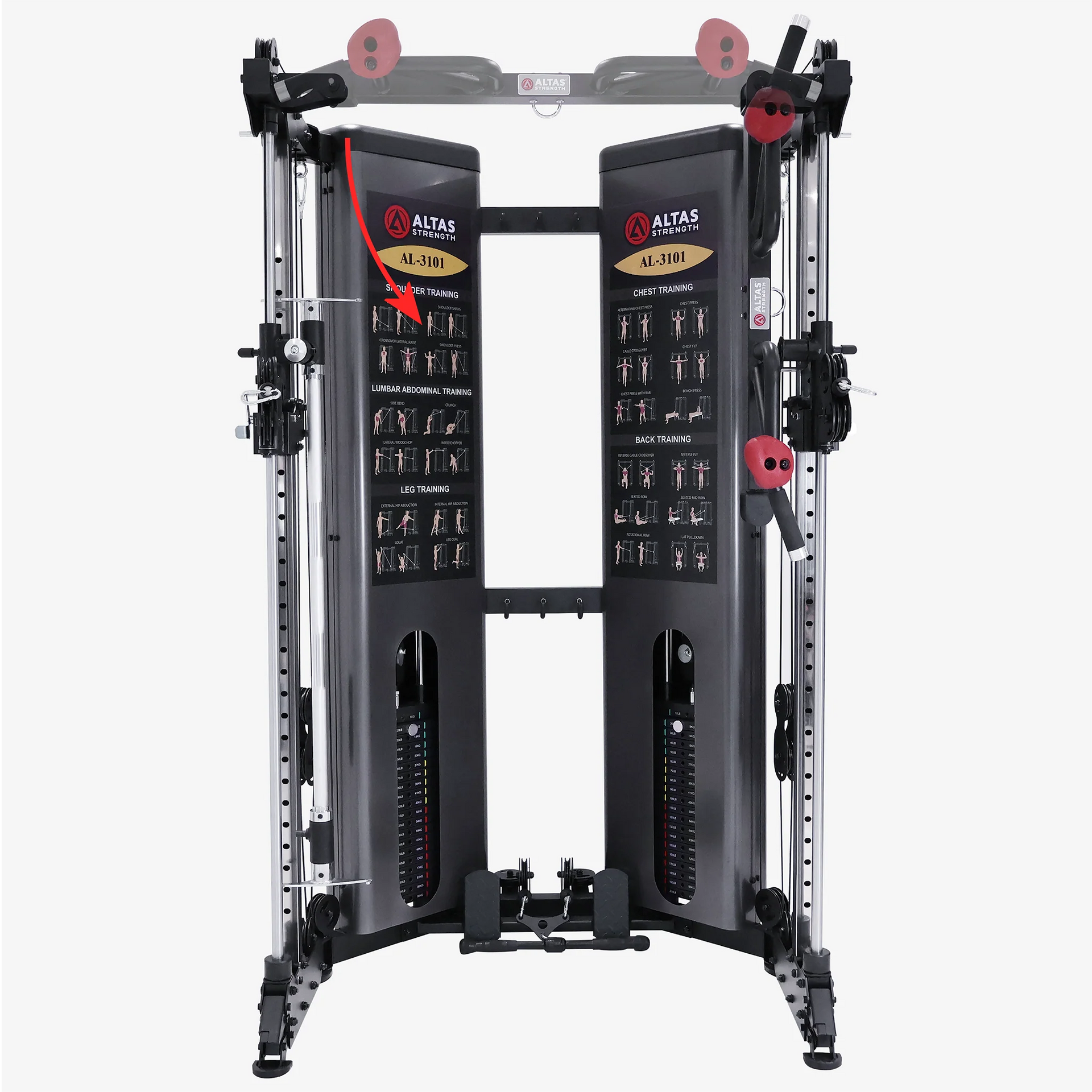 🥇 FoldingSmith Machine With  Gym Squat Rack GM-AL-3101