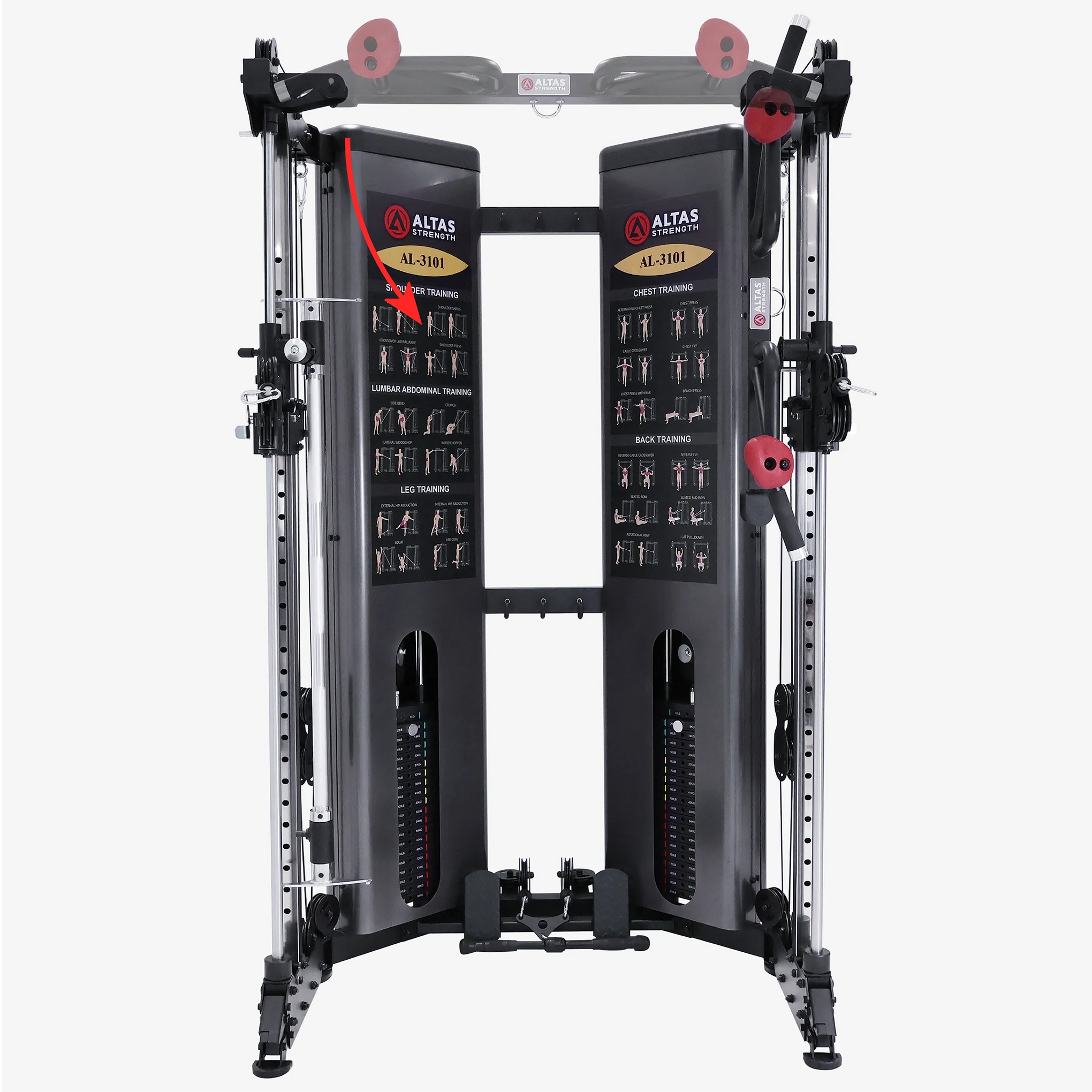 🥇 FoldingSmith Machine With  Gym Squat Rack GM-AL-3101