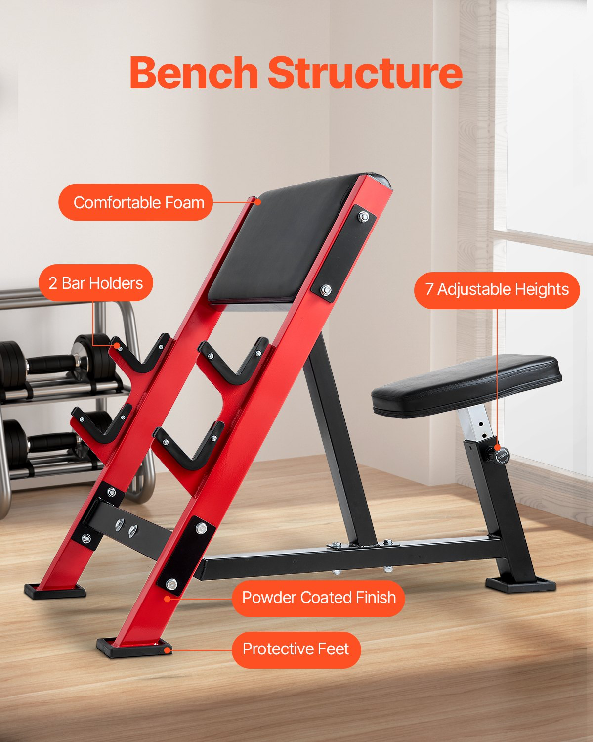 🥈 Preacher Curl Bench FREE SHIPPING