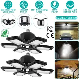 2 Packs LED Garage Lights 160W LED - HG_2PcGarageLight_GPCT4701