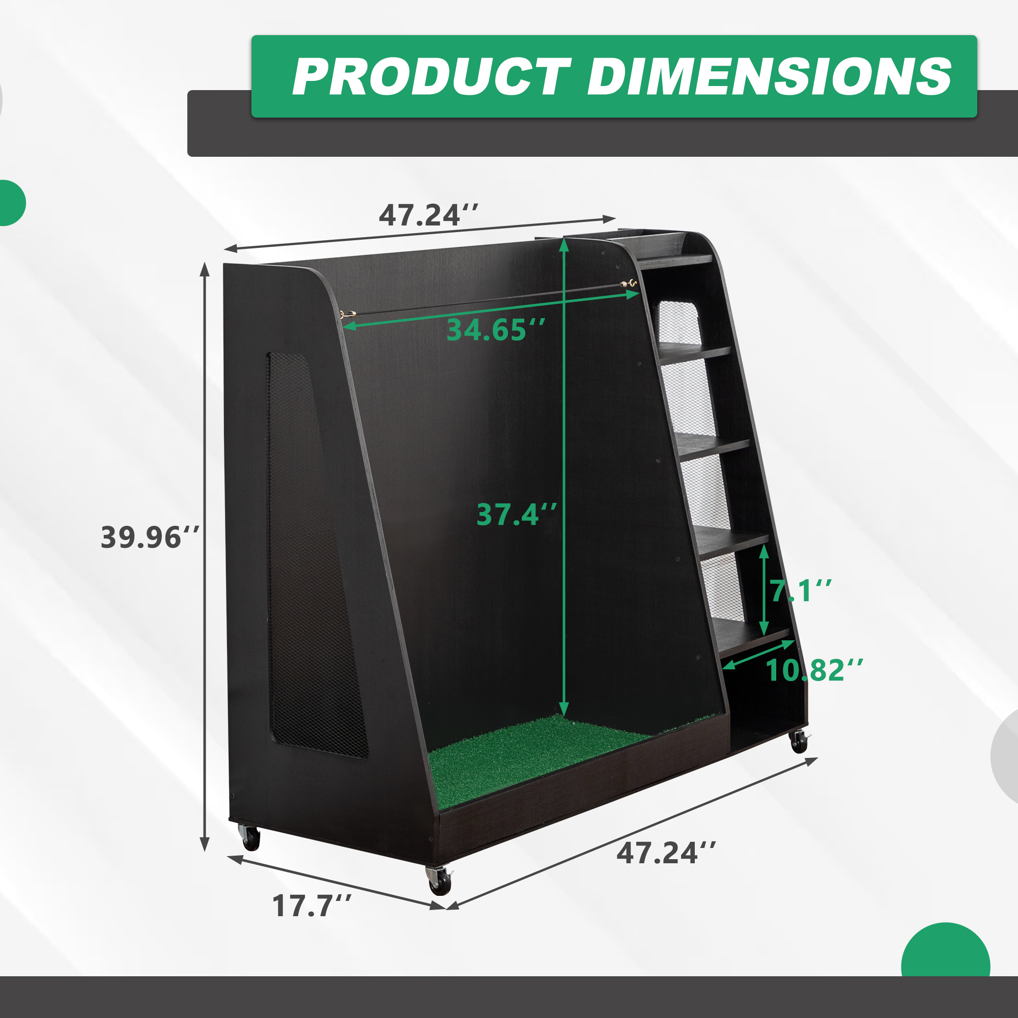 Wooden Golf Bag Storage Rack FREE SHIPPING