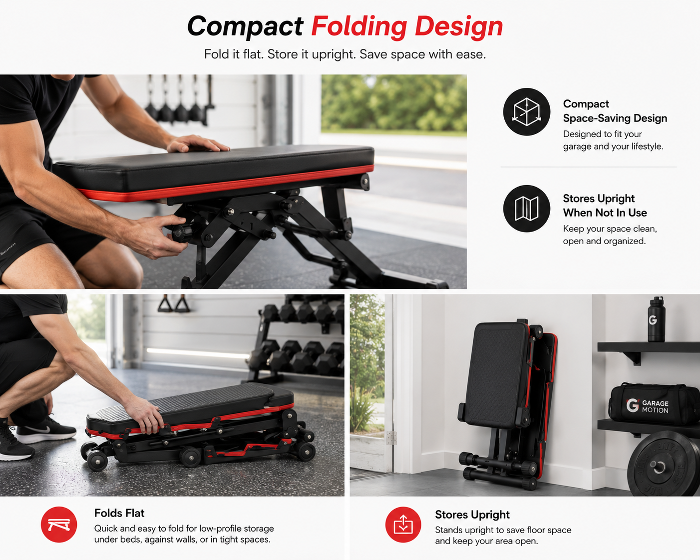 🥈 Adjustable Fitness Bench. FREE SHIPPING. 72 adjustable positions