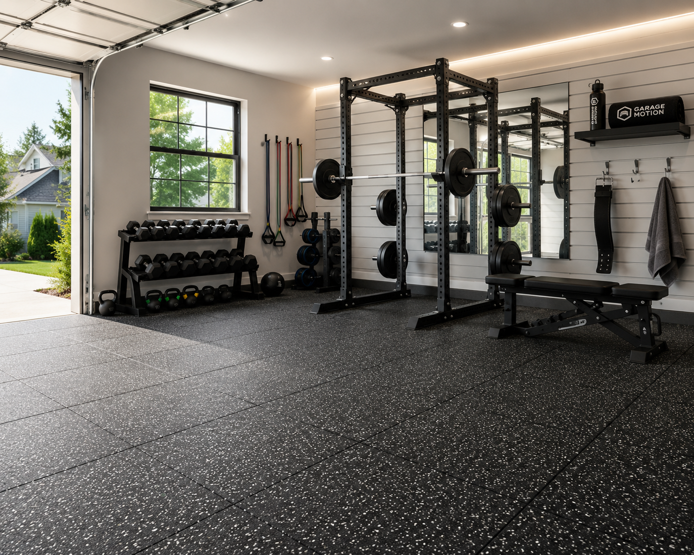 🥇 Thick Gym Floor Mats 25 pcs    100 SQ FT    FREE SHIPPING