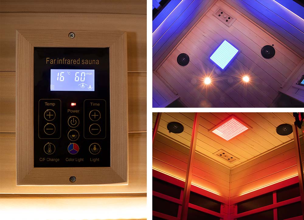 GMSH07 Full-Spectrum Infrared Corner Sauna Free shipping